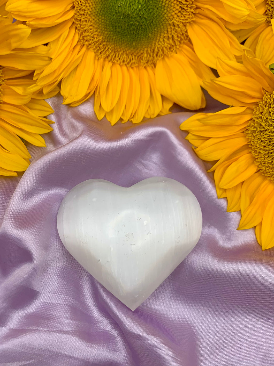 Selenite Hearts